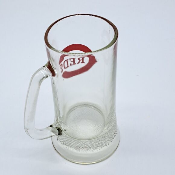 Vintage Cincinnati Reds  6" Tall Glass Beer Mug  MLB Baseball - Picture 7 of 10